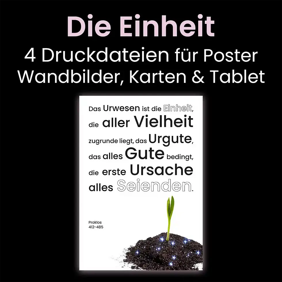 Proklos philosophische Weisheit Zitatebild printable Wandbilder Poster Wortfeger Atelier