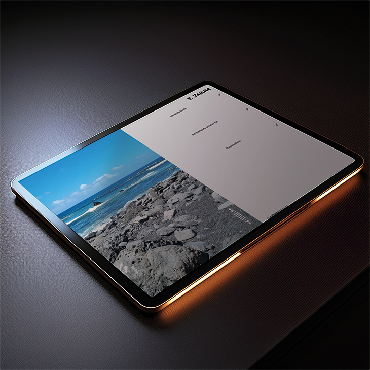 Tabletansicht: Dankesjournal Januar Lanzarote interaktiv mit Fotos Wortfeger Atelier