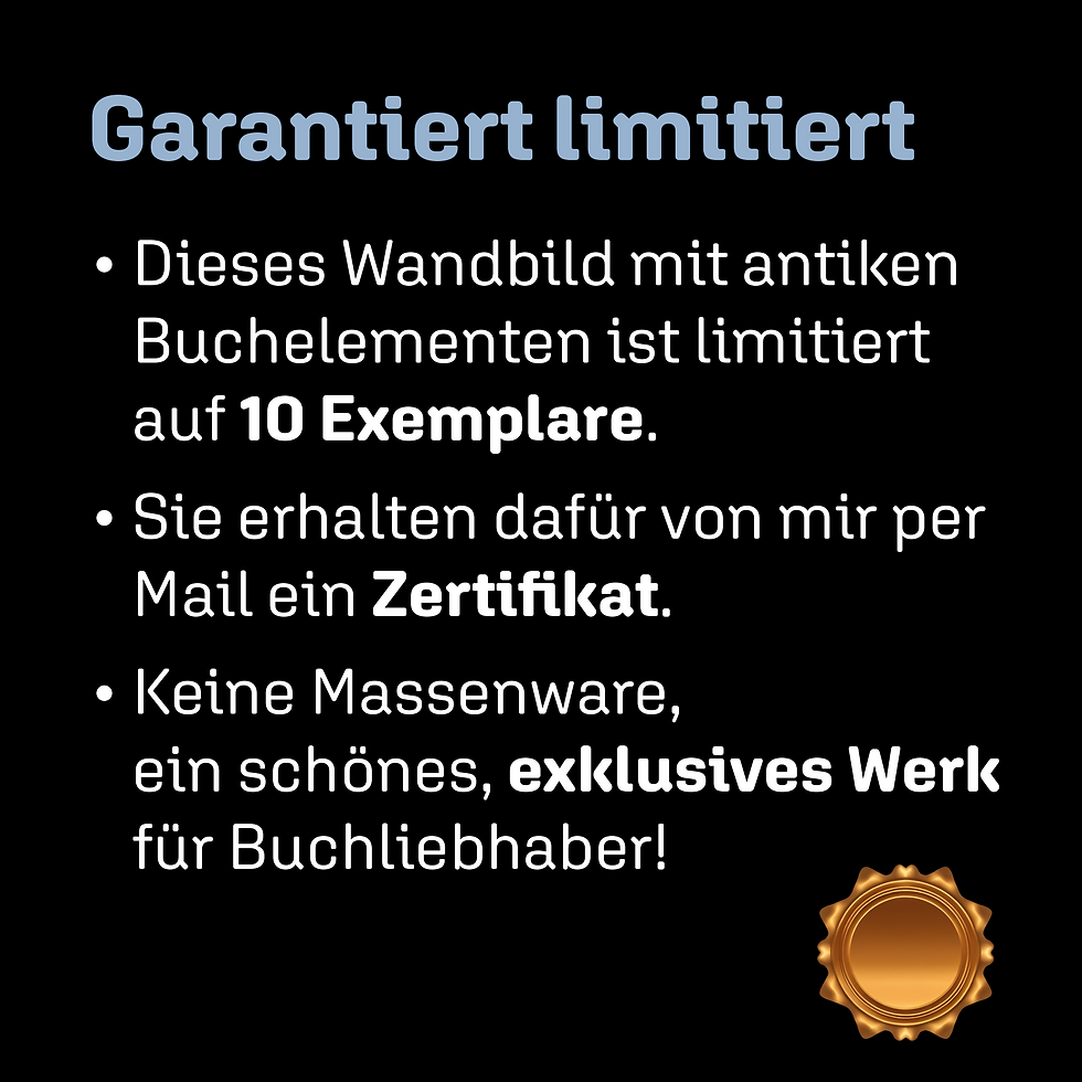 Miniaturbild: Garantie: Canis - Keltischer Beschützer - limitiertes Dackel-Wandbild mit Buchkunst - Wortfeger Atelier