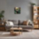 Wohnzimmer: Adruina, die Misteldruidin - limitiertes Wandbild mit Schweizer Buchkunst Wortfeger Atelier