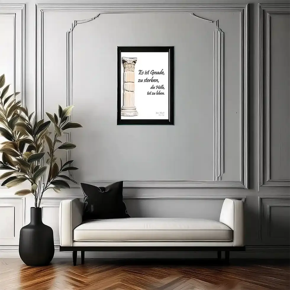Miniaturbild: Minimalistisches Wandbilder: Steinzerfall Zitat José Martí Druckdateien Download Poster Tablet-Wallpaper Wortfeger Atelier