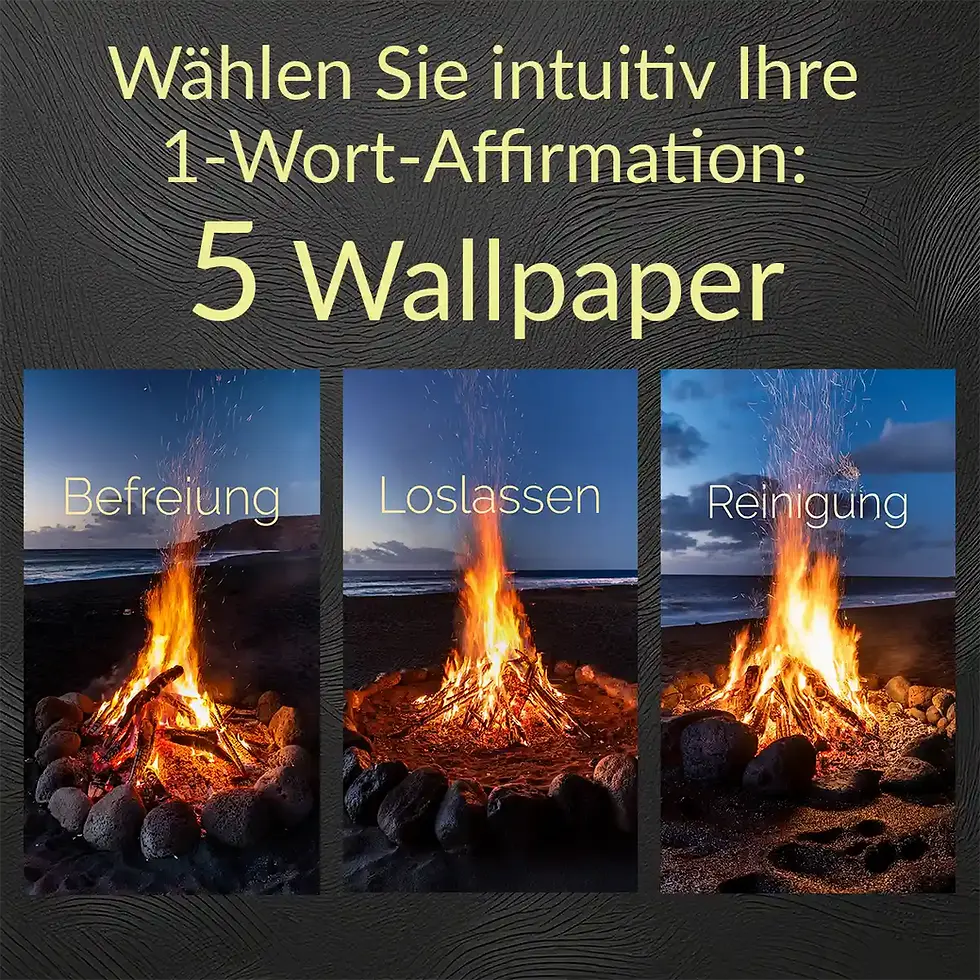 Miniaturbild: Energiebilder Feuerkraft Handy-Wallpaper Set Affirmationen Wortfeger Atelier