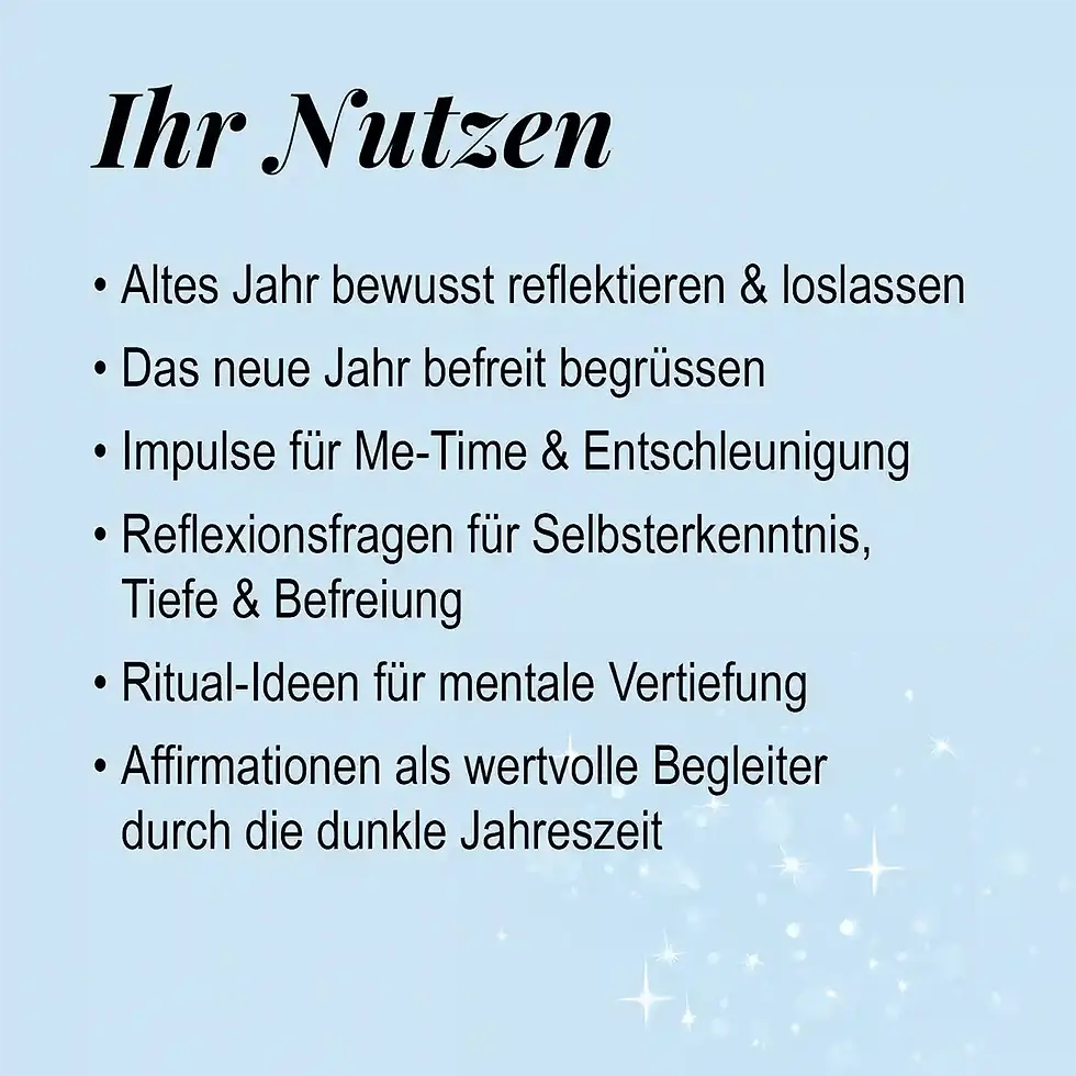 Miniaturbild: Nutzen & Wert: Raunächte-Journal Lichtfunken für die dunkle Jahreszeit Reflexionen Affirmationen Wortfeger Atelier