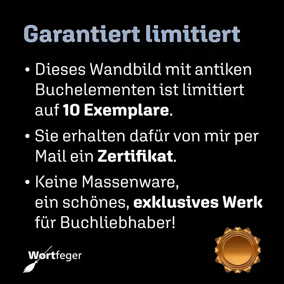Miniaturbild: garantiert limitiert: Canis, Wächter Rubi Dackel-Wandbild für Schutz & innere Ruhe Buchkunst Wortfeger Atelier