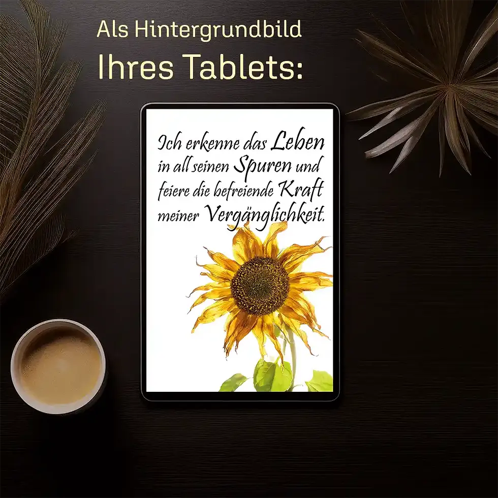 Miniaturbild: Hintergrundbild Lebensweisheit Spuren des Lebens Printables Wandbilder Tablet-Wallpaper Set Wortfeger Atelier