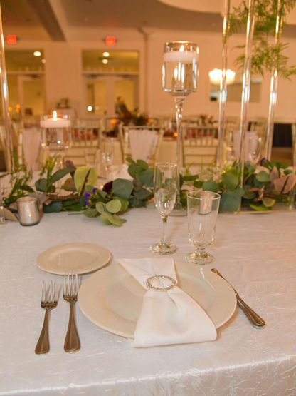 Tremont City Side Ballroom Wedding and Event Venue, wedding linens, Garden Party, City Side Designs