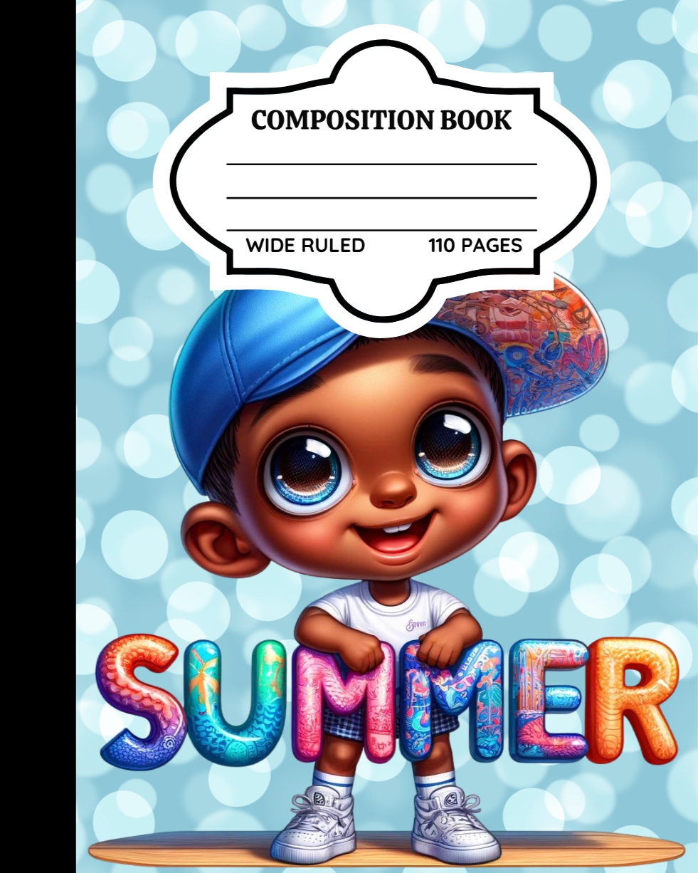 Summer Composition Notebook For Boys