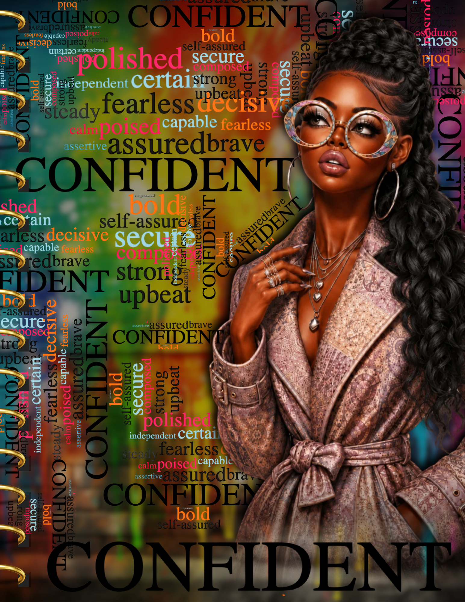 Confident Spiral Notebook