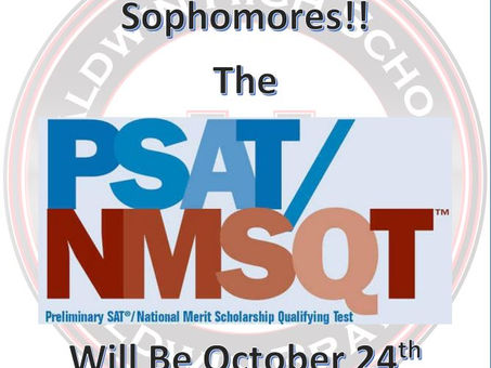 Sophomores will take PSAT in October