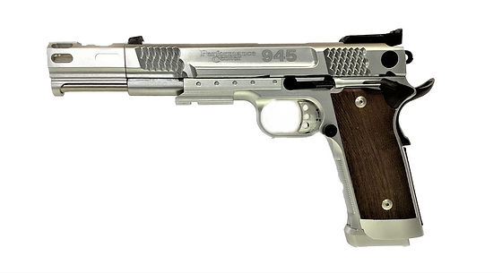 未使用 KSC M945 Compact GBBシルバー ガスガン KSC M945 スケイルド