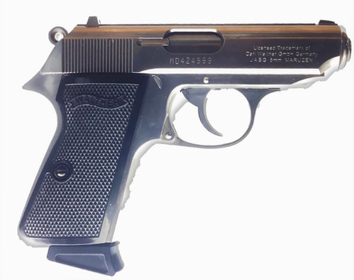 トイガン MARUZEN Walter NEW PPK/S Maruzen PPK/S Walther Green Gas Airsoft Pistol - Silver