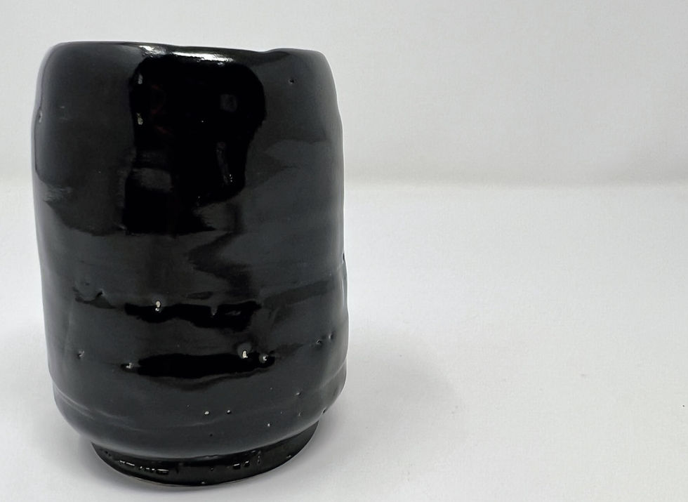 Thumbnail: small cup in glossy black glaze