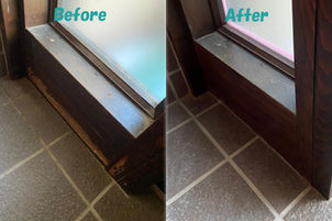 玄関の補修①　Read More→