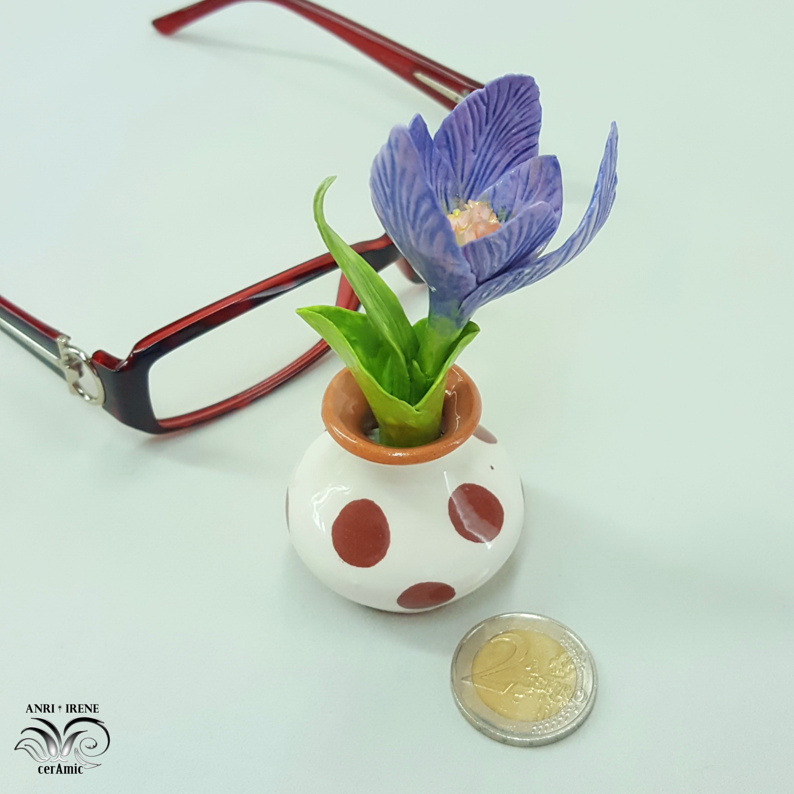 Ceramic flower crocus