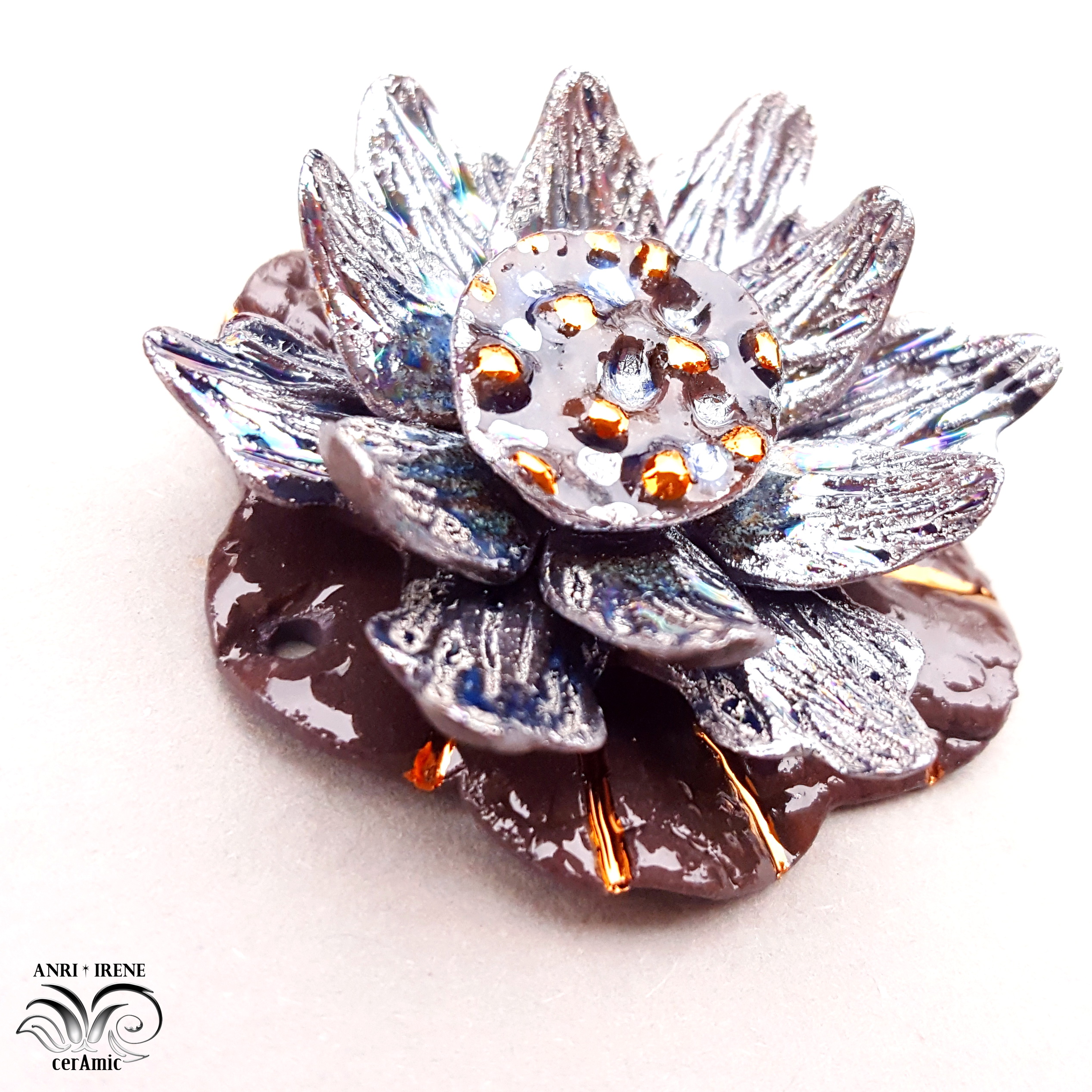 Porcelain flowers lotus