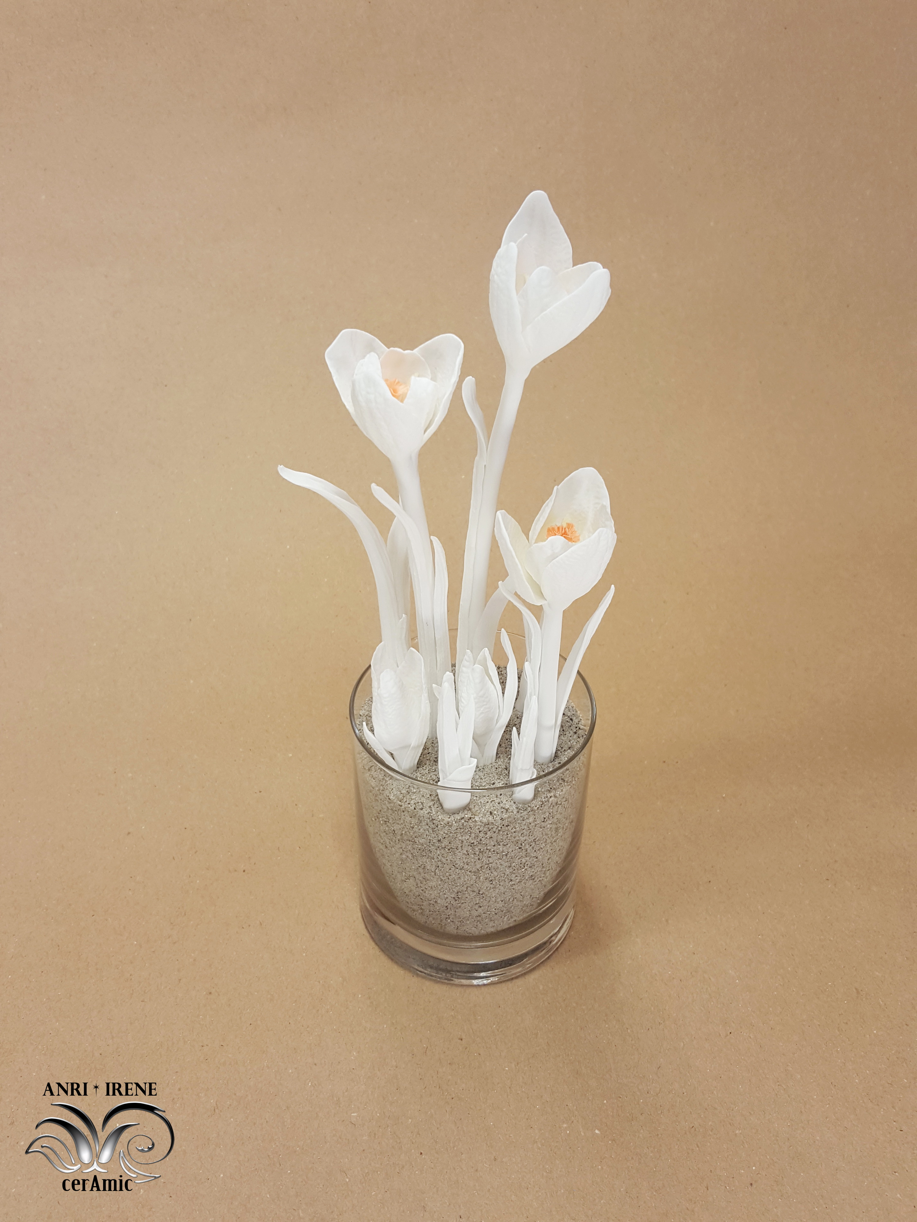Ceramic flowers crocus