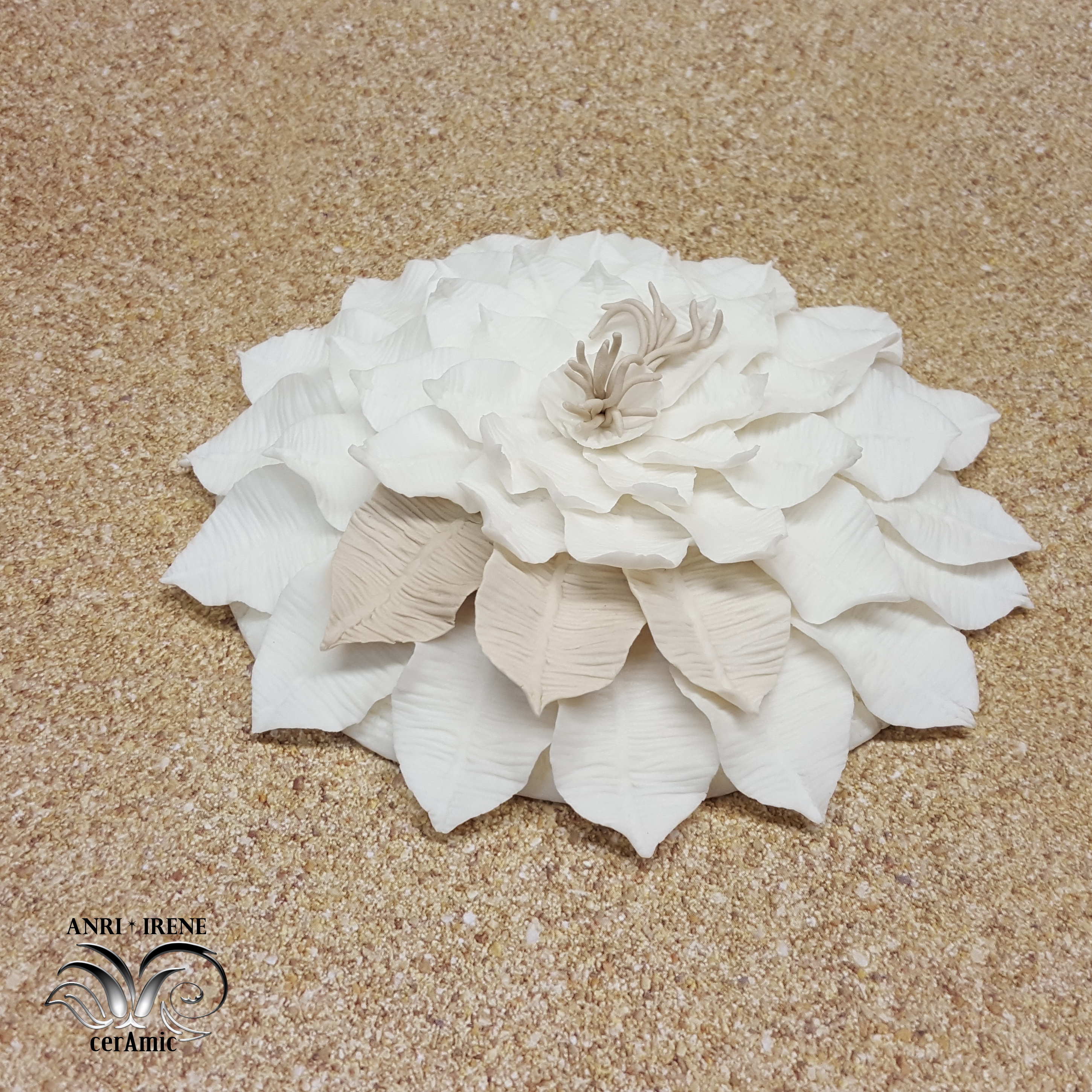 fleurs en porcelaine