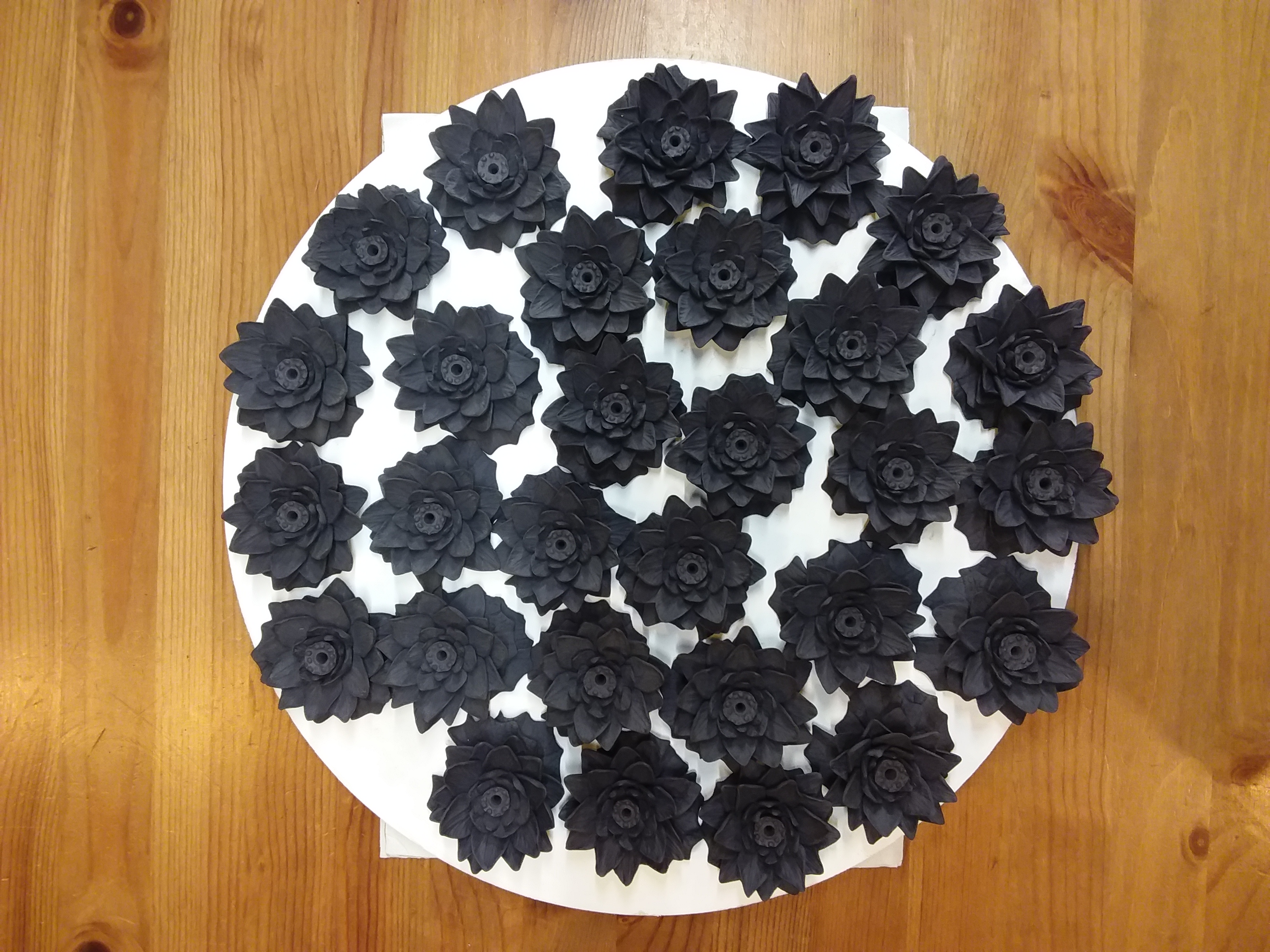 Ceramic lotuses