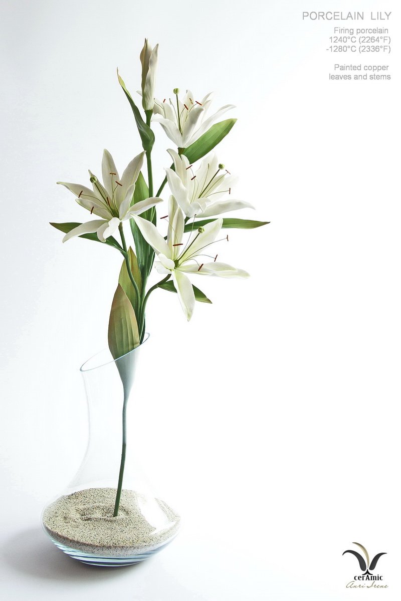 Ceramic lily