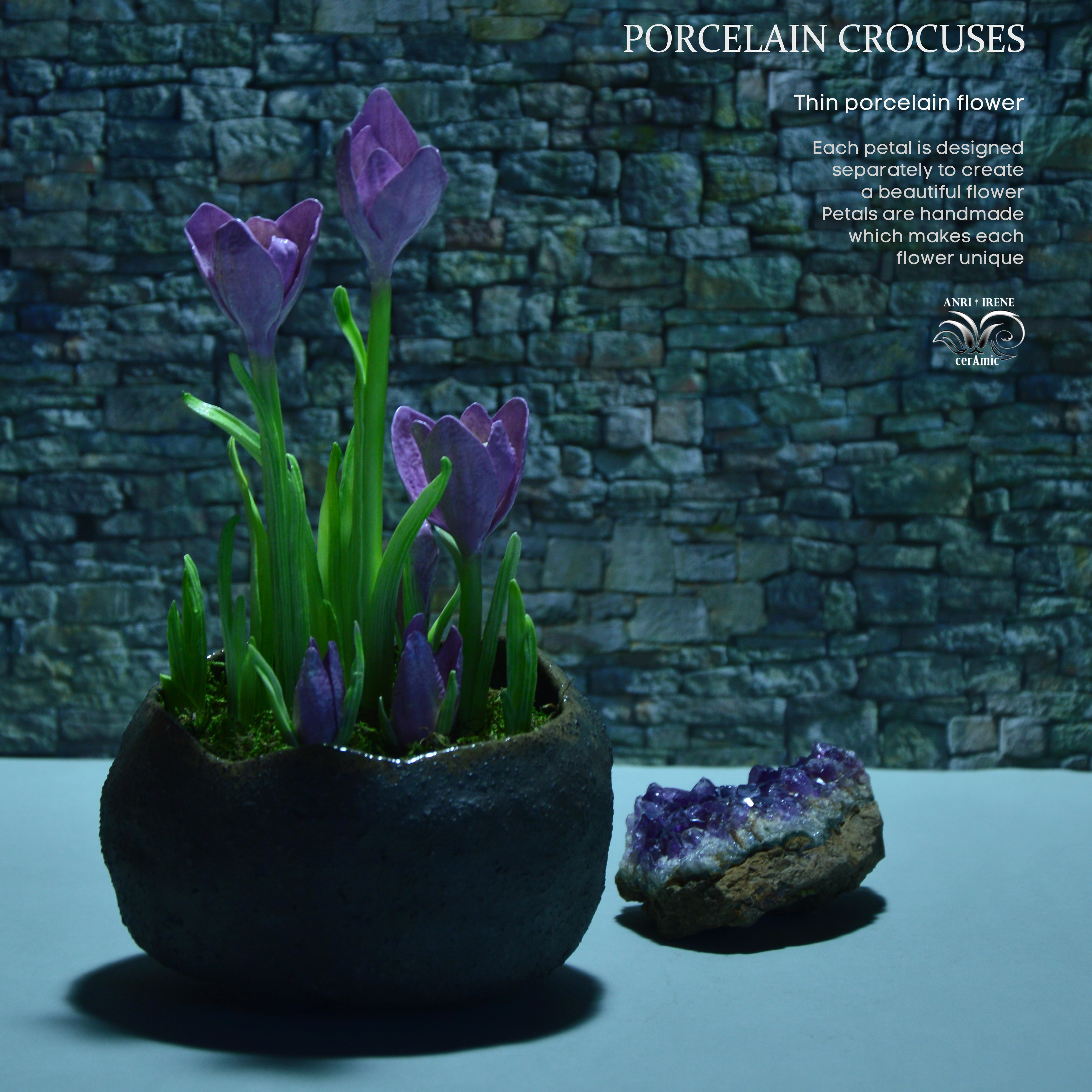 Porcelain crocuses