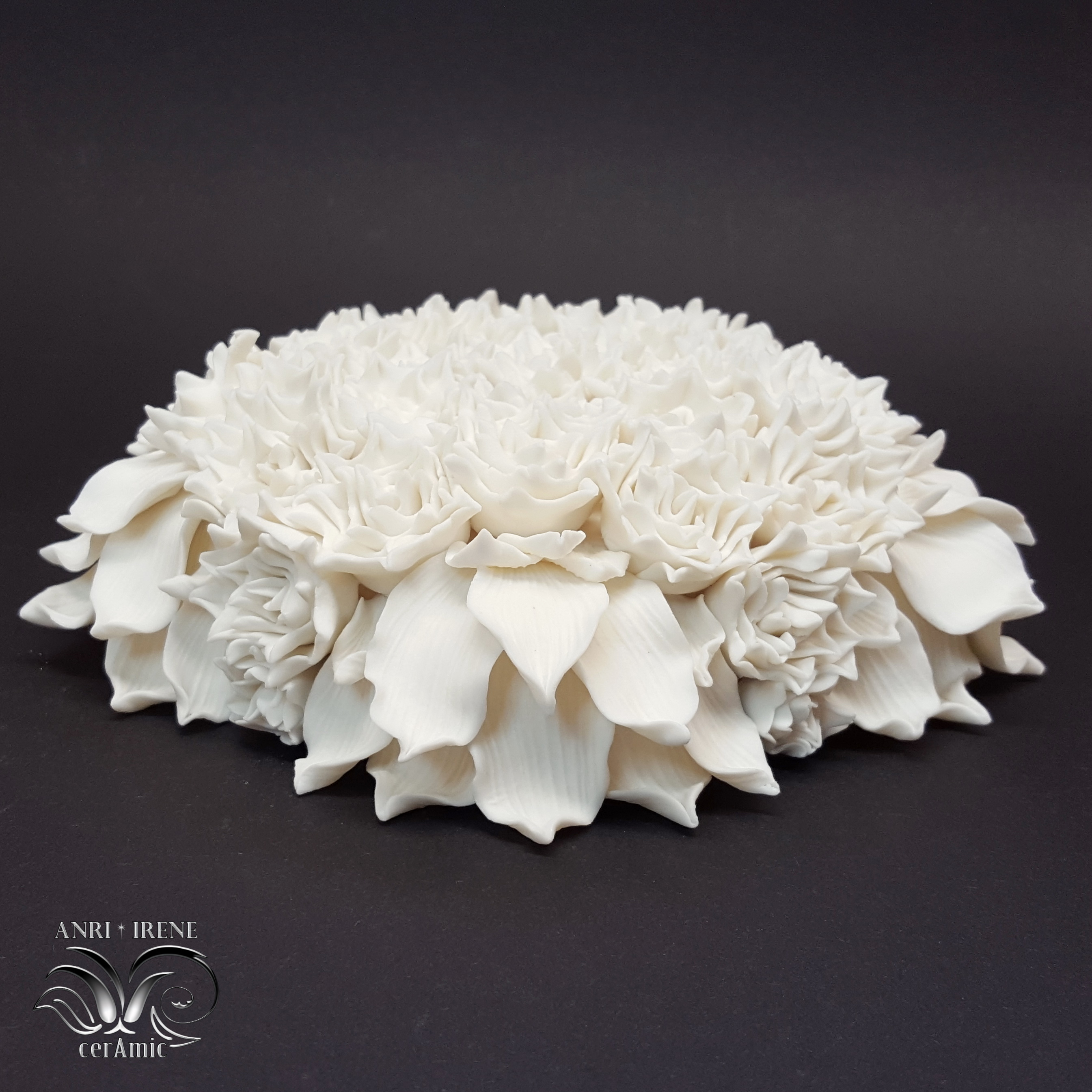 fleurs en porcelaine