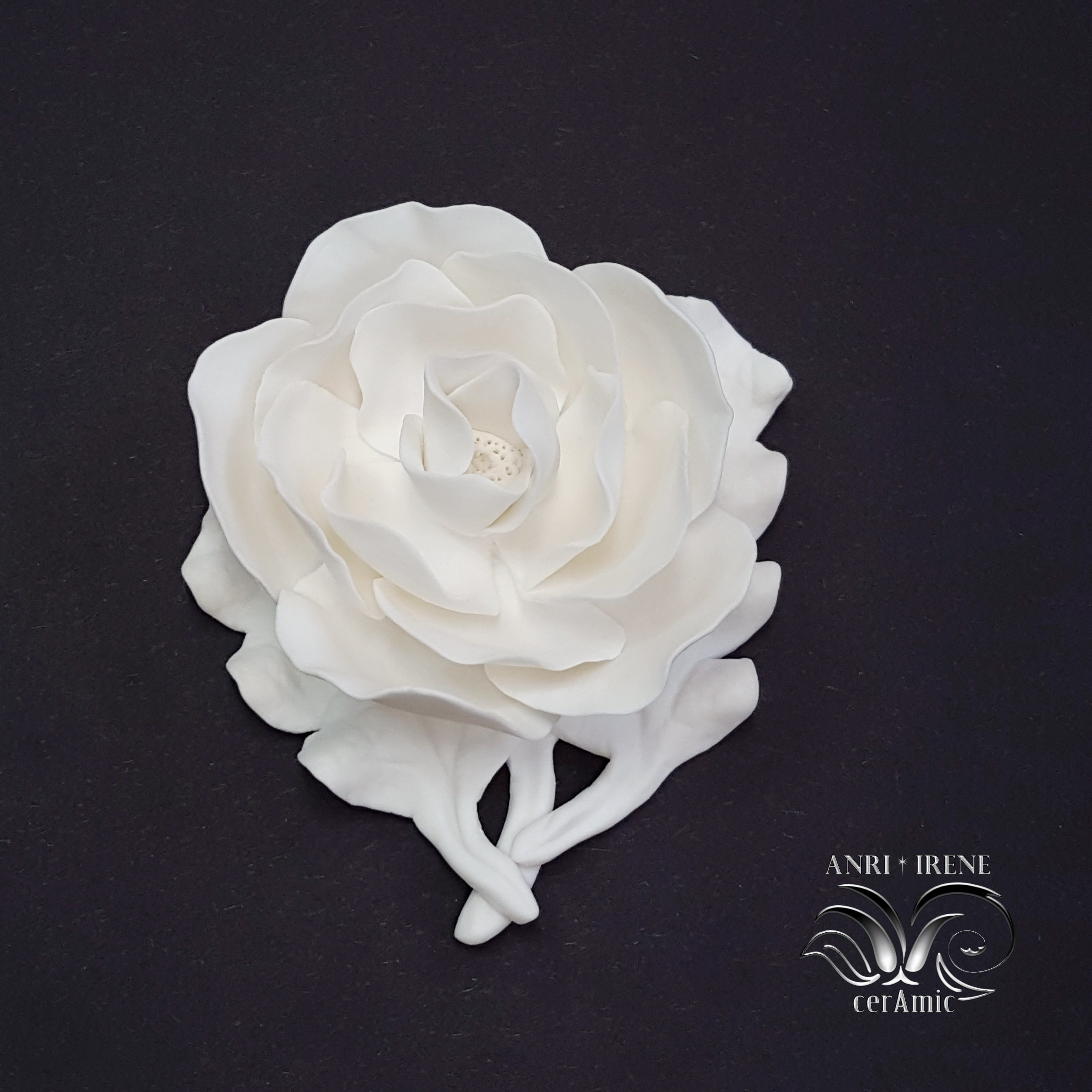 White porcelain magnolia