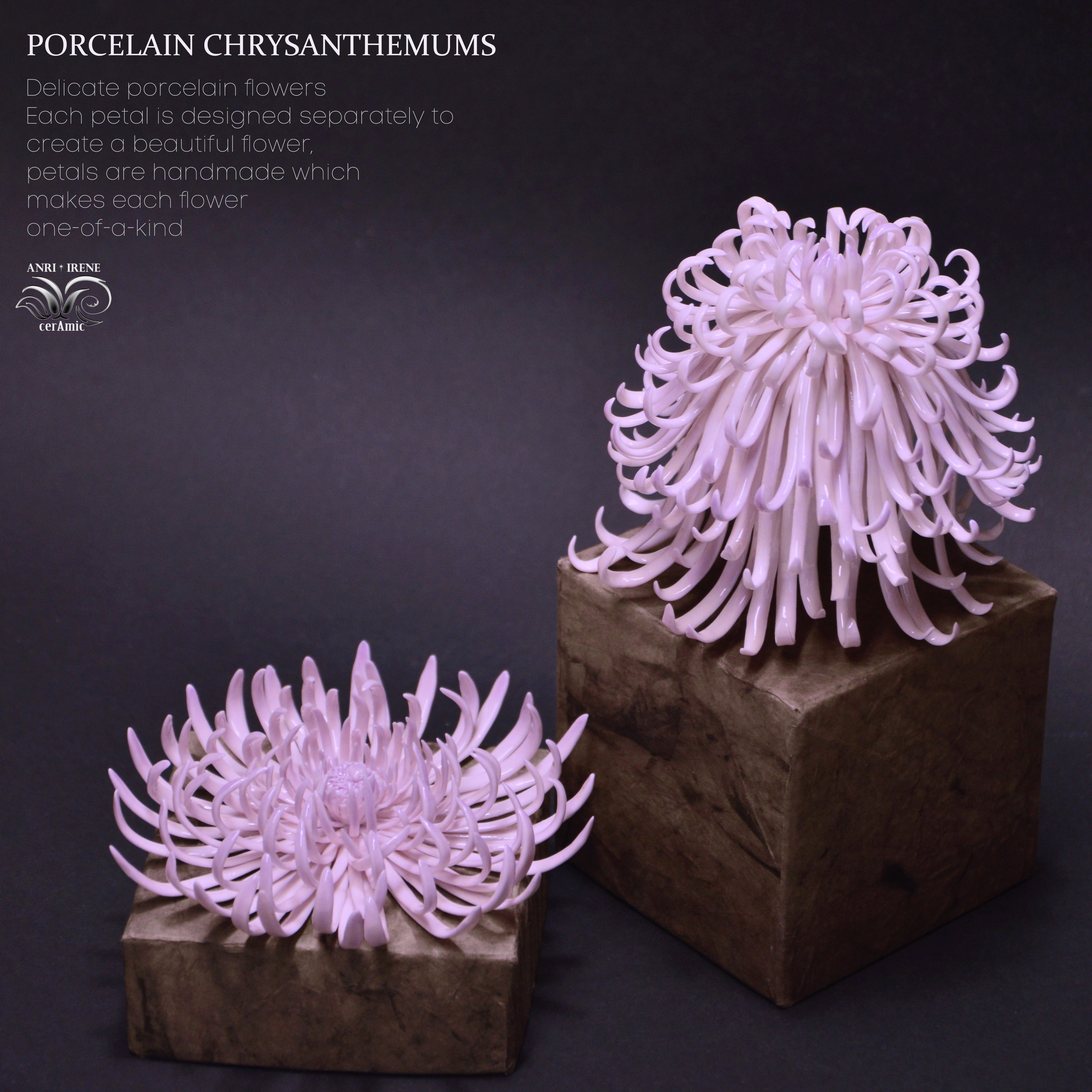 Ceramic chrysanthemums