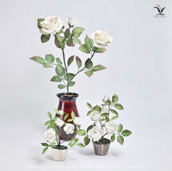 Ceramic roses, porcelain