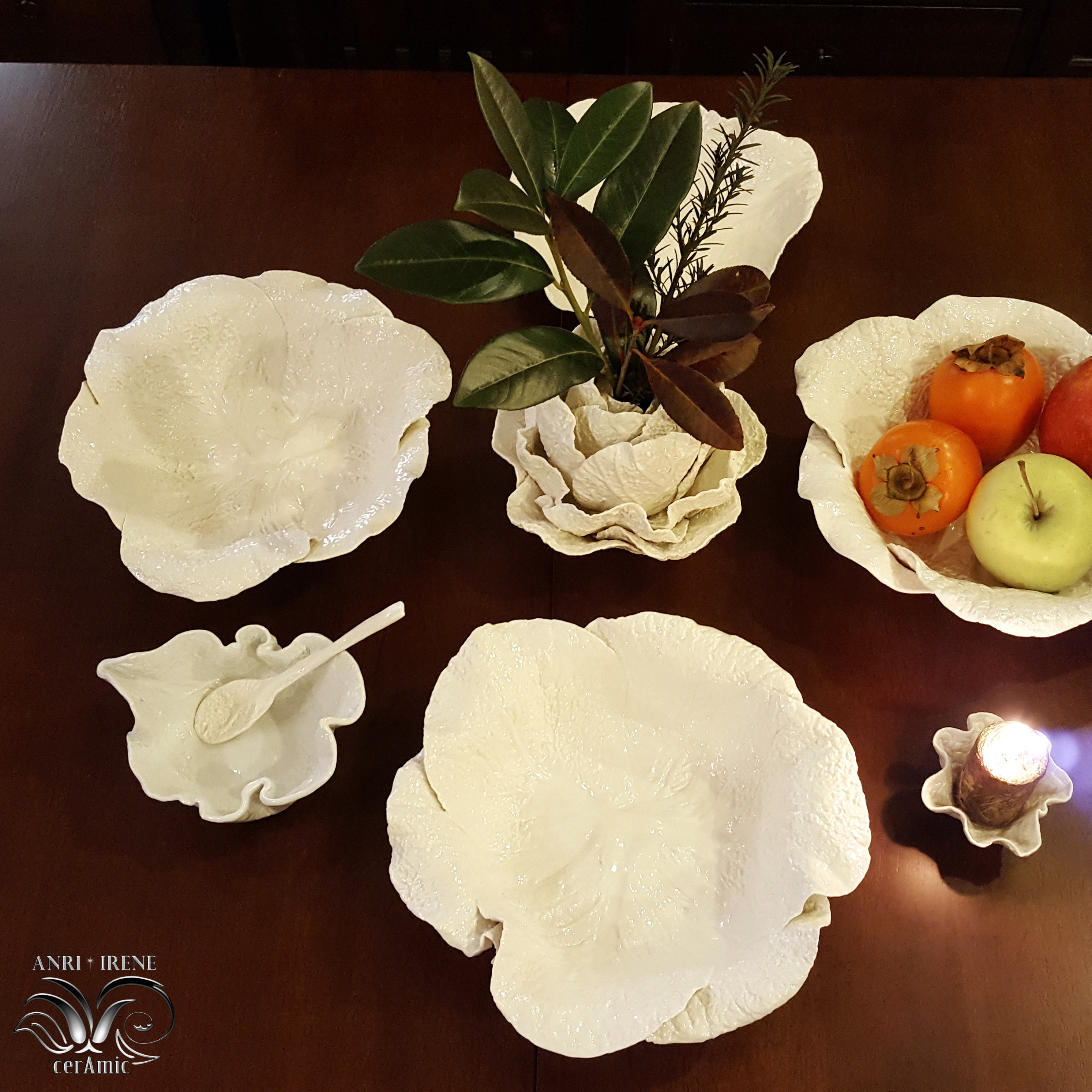 Cabbage, lettuce tableware