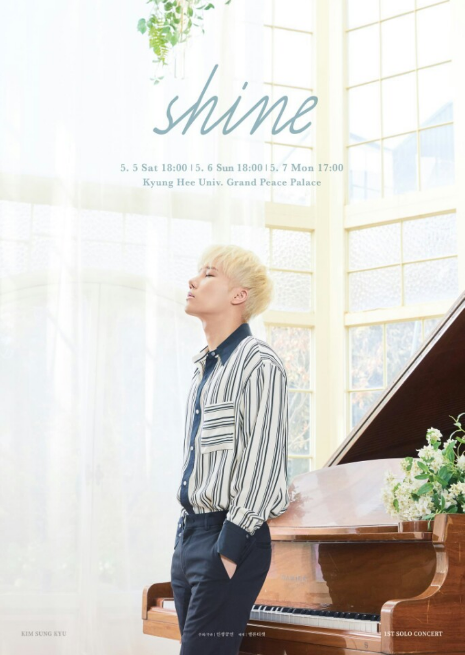 Kim Sung Kyu Concert May 2018 Korea