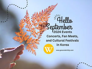 September's Concerts, Fan Meets, and Cultural Festivals in Korea
