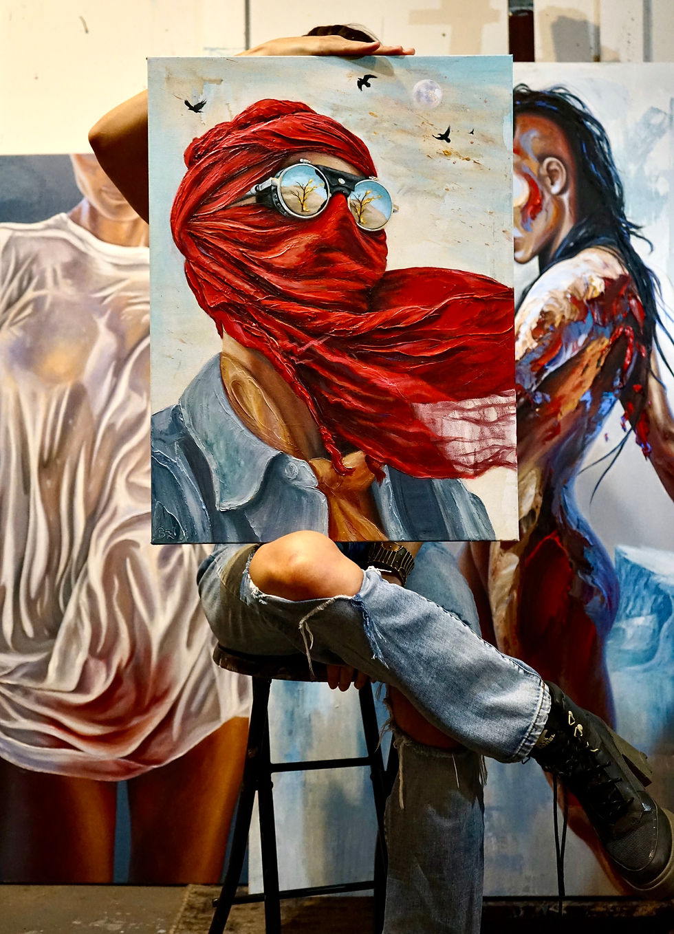 Thumbnail: red eye witness print