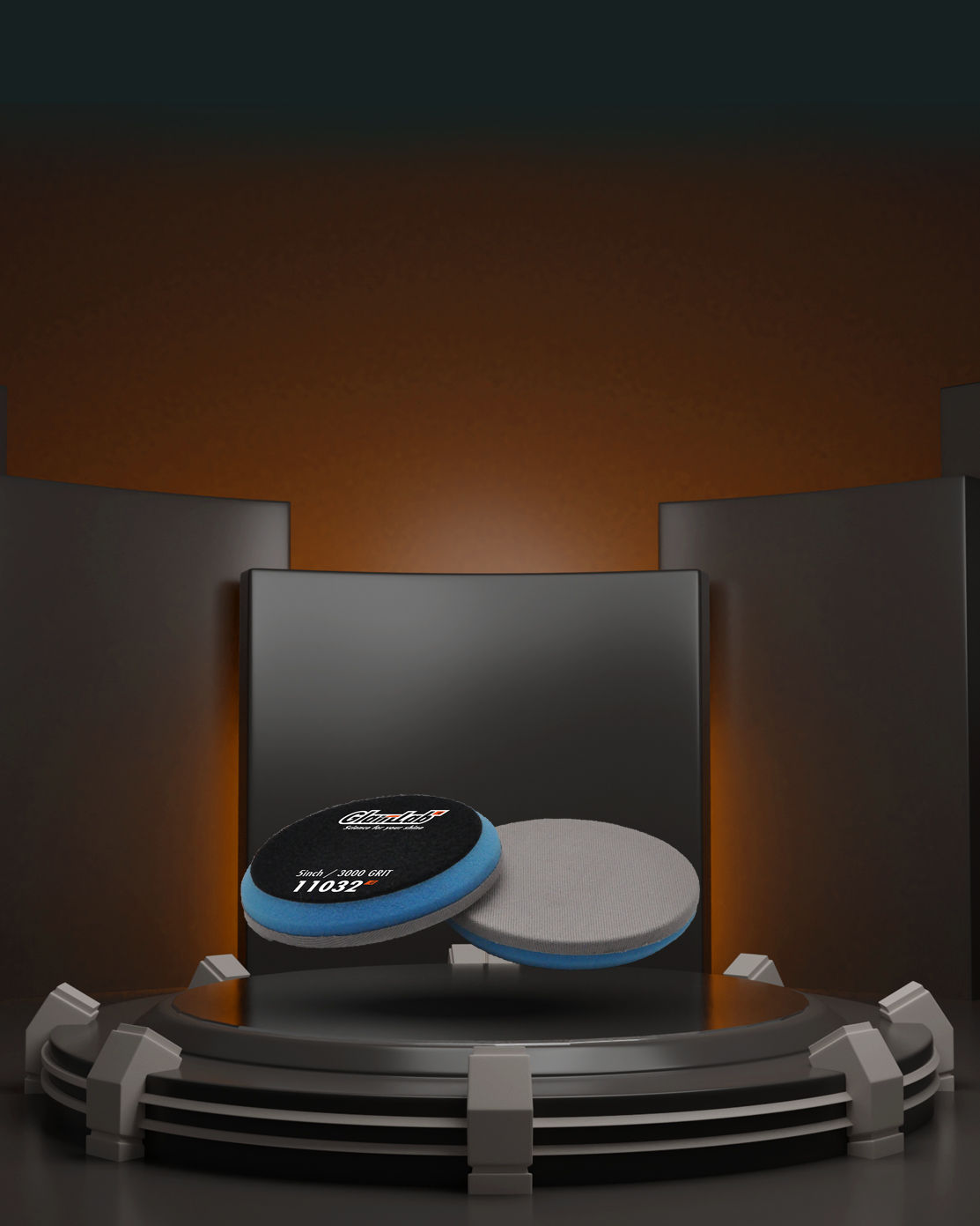 11031(3INCH)11032(5INCH)11033(6INCH) ORANGE PEEL REMOVAL PAD (3000 grit)