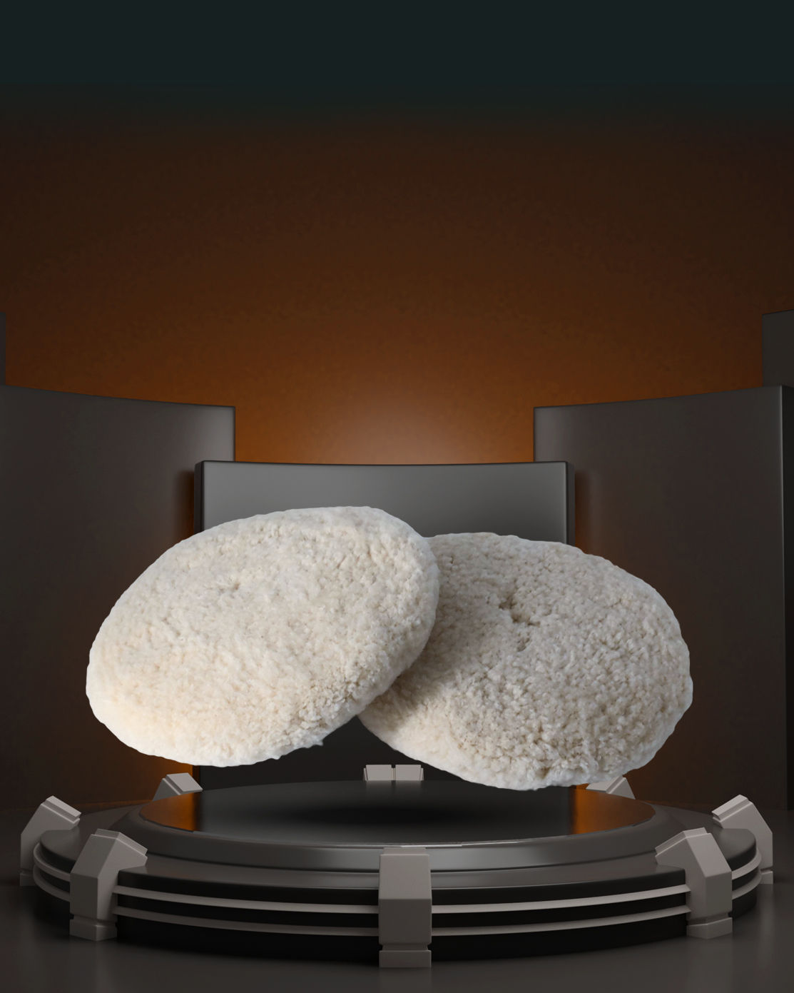 11059(9INCH) DOUBLE SIDE WOOL GRIP PAD (HEAVY CUT)