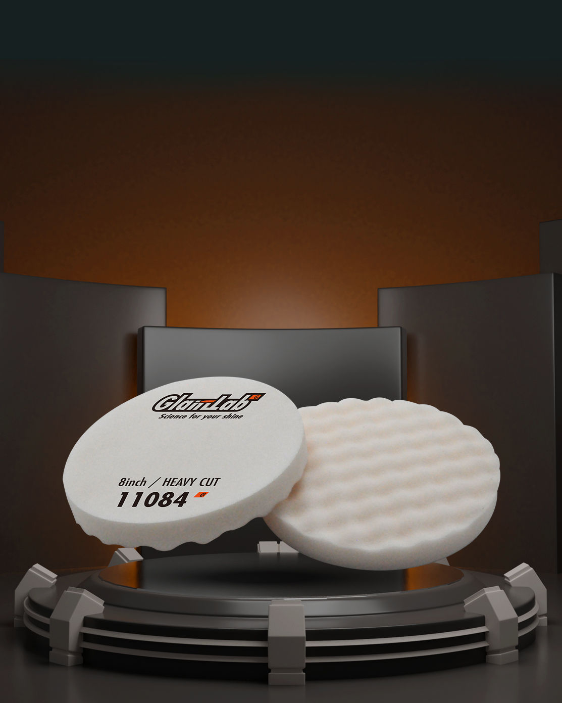 11084(8INCH) WAFFLE GRIP FOAM PAD (HEAVY CUT)