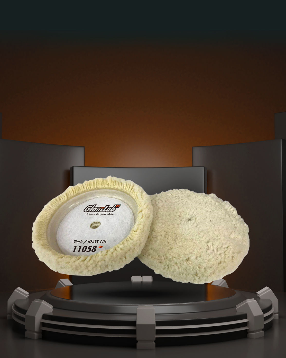 11058(9INCH) WOOL GRIP PAD (HEAVY CUT)