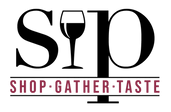 SIP logo, brand identity, SIP-SHOP-GATHER-TASTE-FNL.png