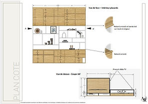 Meuble sur mesure cotes projet | Atelier Rémanence