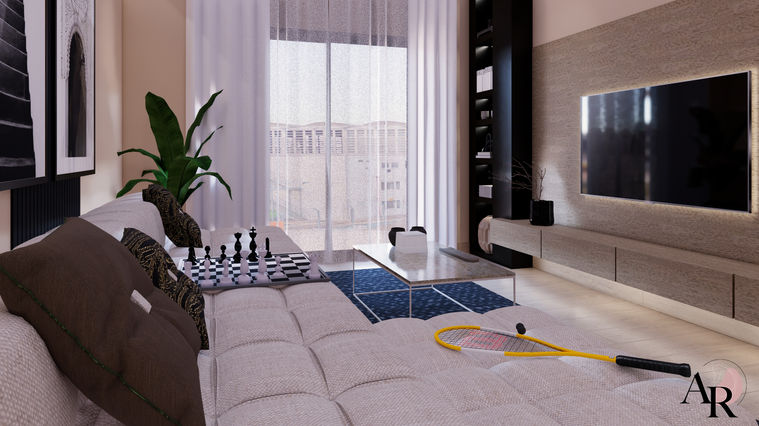 Décoration d'un salon tendance, détente et cosy