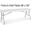 Thumbnail: Folding Table Rectangle 8 ft. (8-10 Seater)