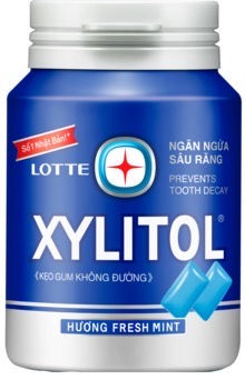 Thumbnail: Lotte Xylitol Chewing Gum Fresh Mint Flavour 58g