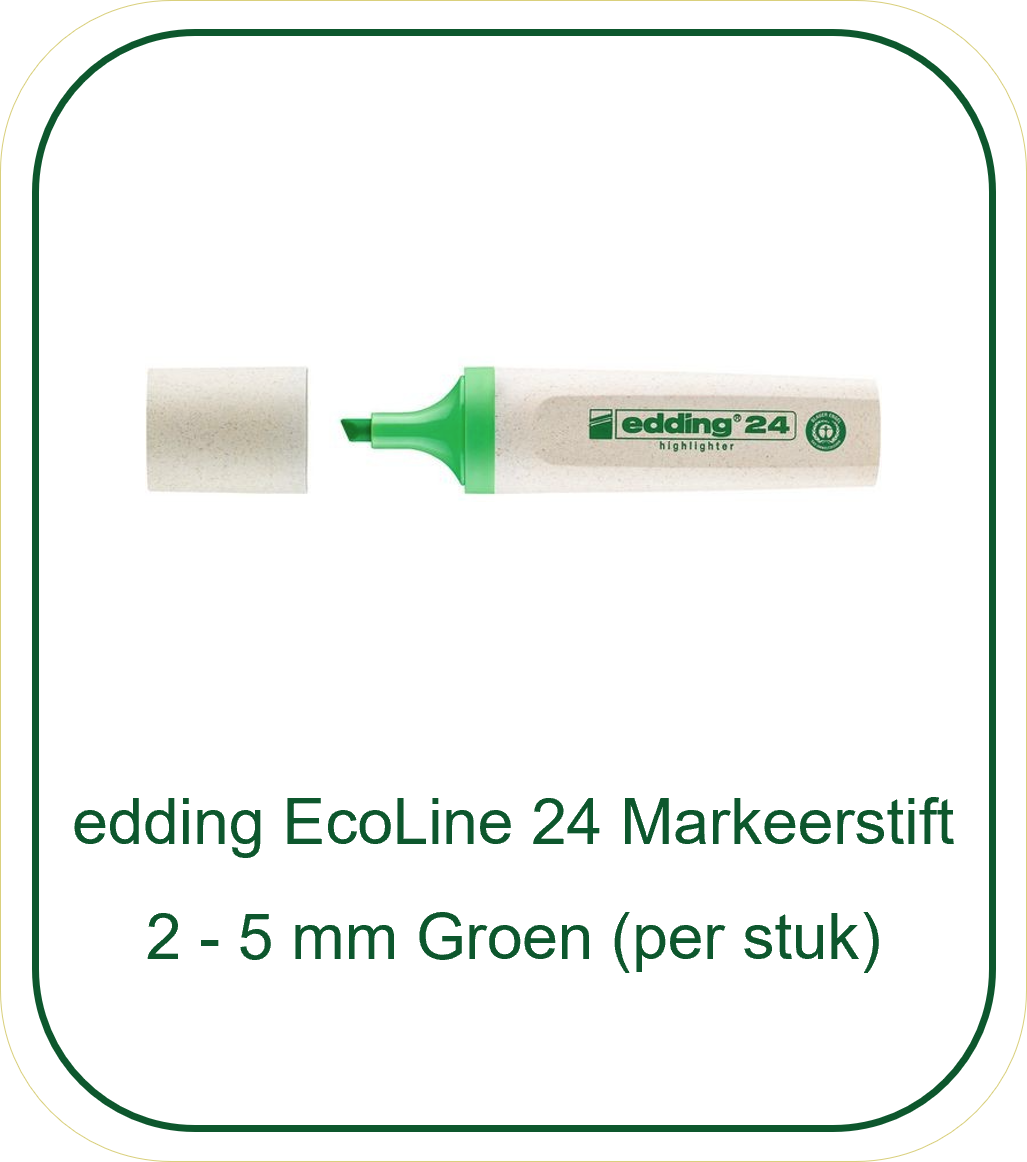 Tekstmarker  FLUO GROEN