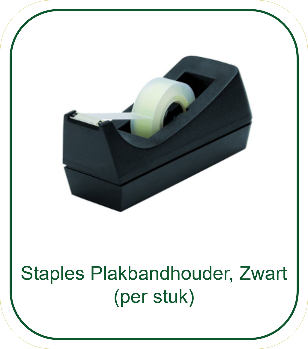 Staples Plakbandhouder | Zwart