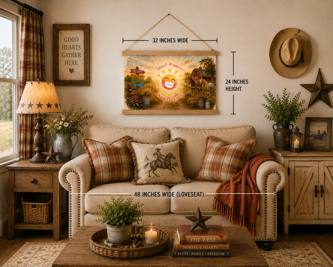 Sheet Happens Shine Anyway Hanging Poster