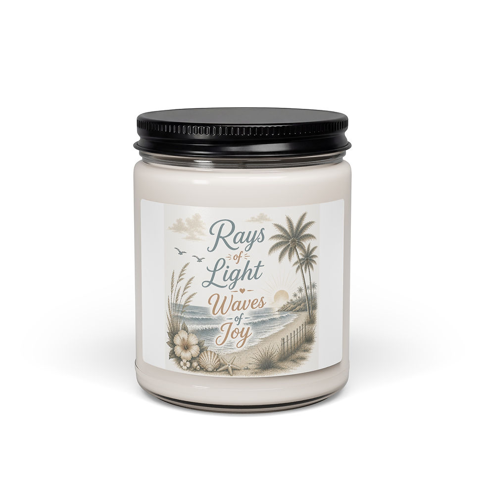 Thumbnail: Rays of Light Waves of Joy Scented soy candle