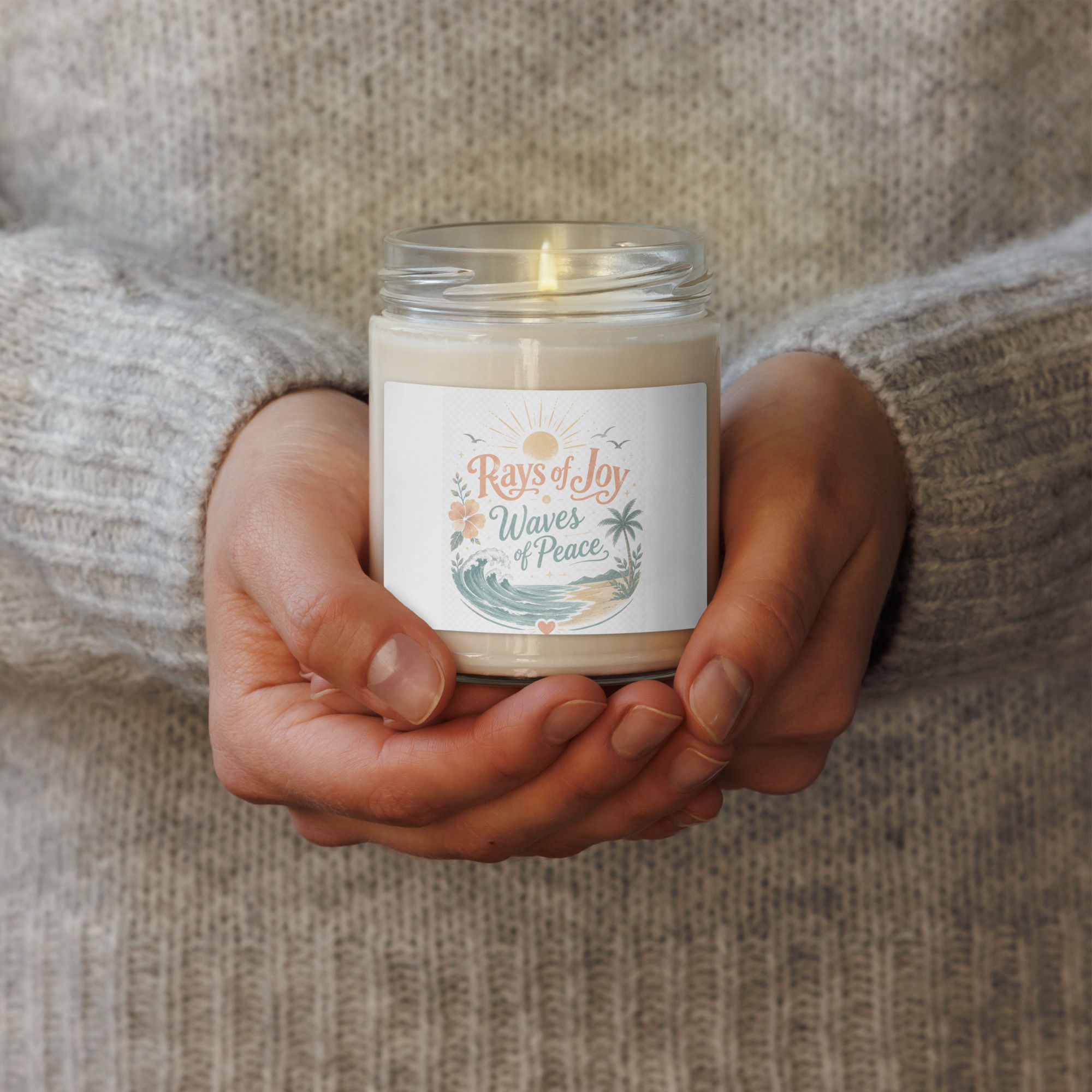Rays of Joy Waves of Peace Scented soy candle