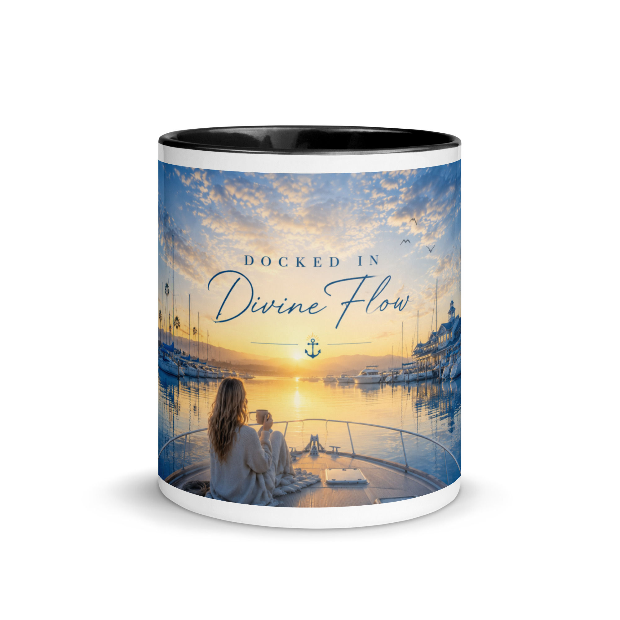 Docked in Divine Flow Coastal Mug