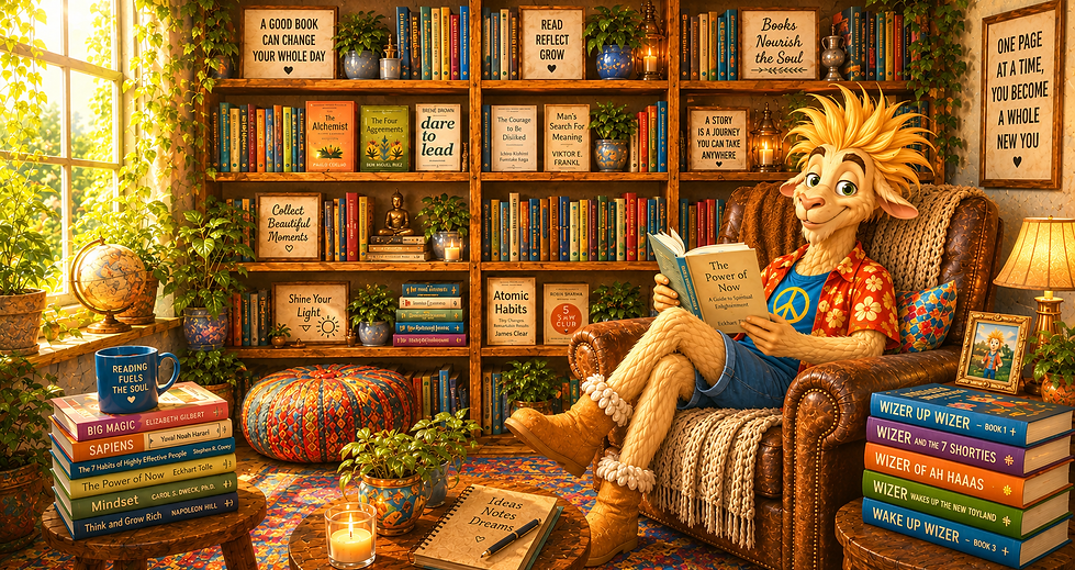 wizer sitting in his library.png