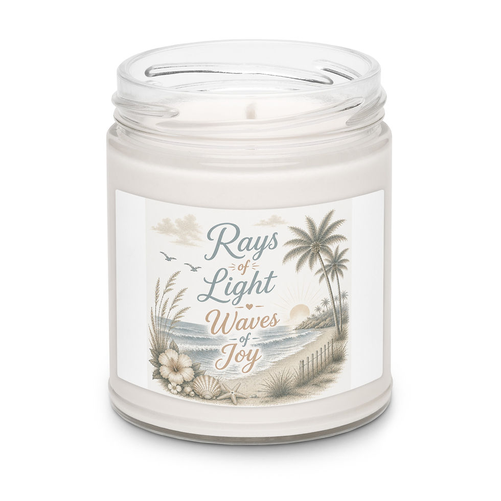 Thumbnail: Rays of Light Waves of Joy Scented soy candle