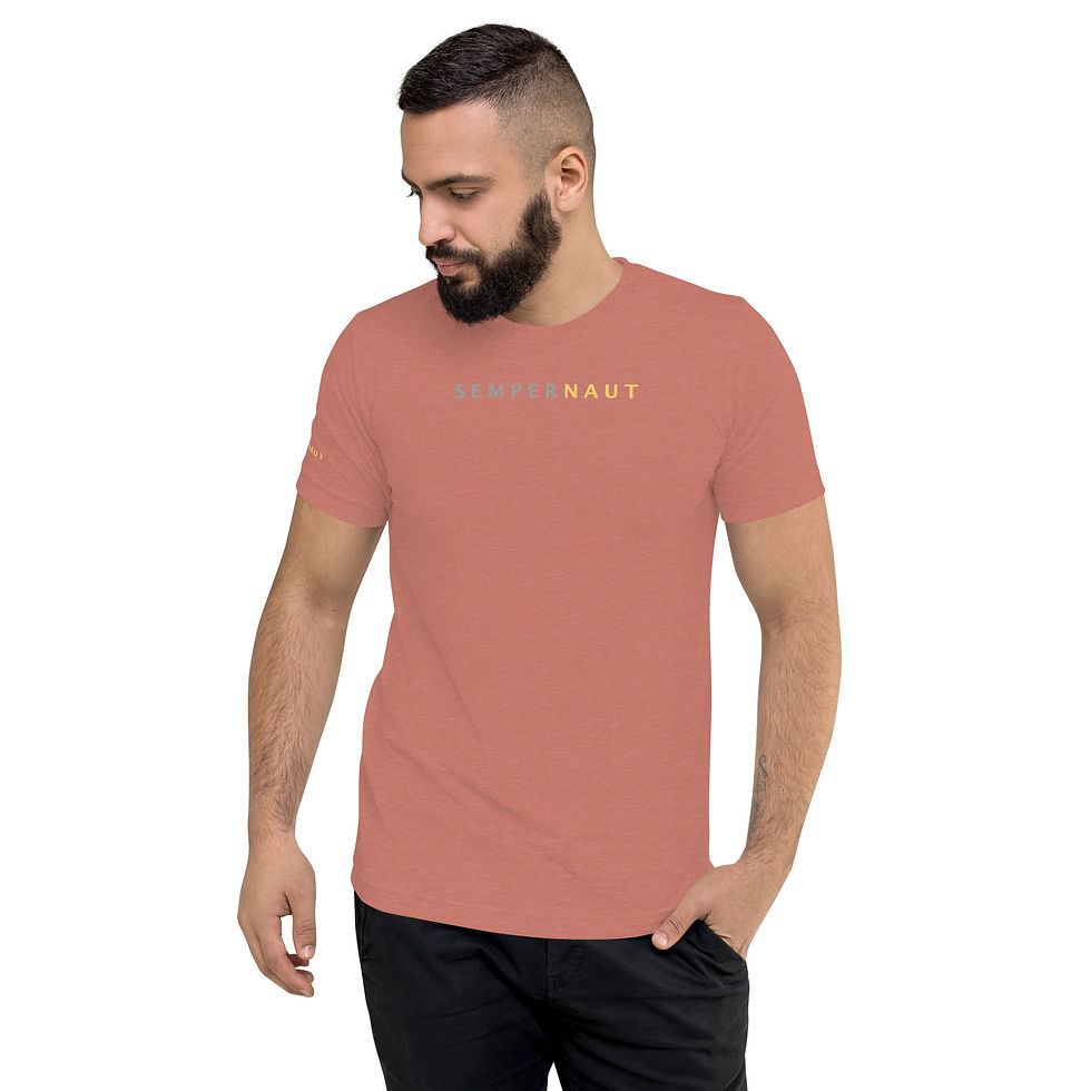 Thumbnail: SEMPERNAUT - Short sleeve t-shirt - Light Shirts - Text Large Gold
